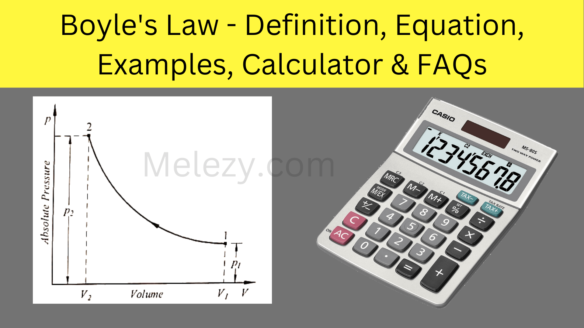 Boyle法则-定义、方程、实例、计算器和常见问题